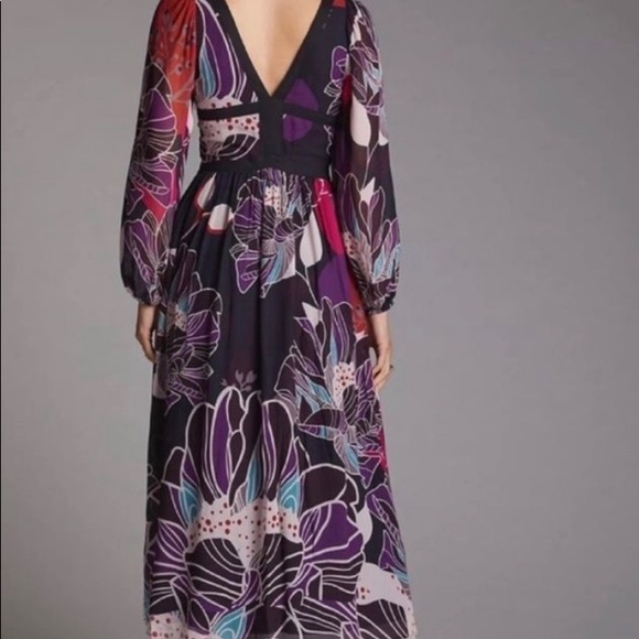 Anthropologie floral midi dress - Picture 2 of 3